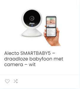 Alecto SMARTBABY5 – draadloze babyfoon met camera