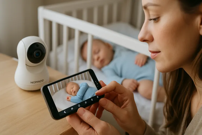 Met de slimme babyfoon van Nomado ben je altijd dichtbij en geniet je van rust en veiligheid